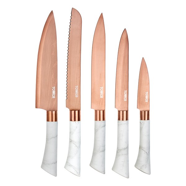 Tower Marble 5 Piece Knife Block Set Wayfair.co.uk